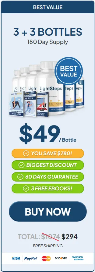 LightSteps Pro 6 Bottle Price